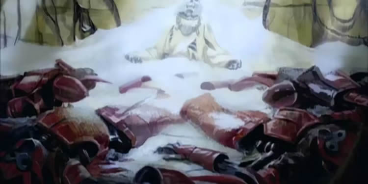 Avatar-The-Last-Airbender---Gyatsos-skeleton-surrounded-by-firebenders-skeleton