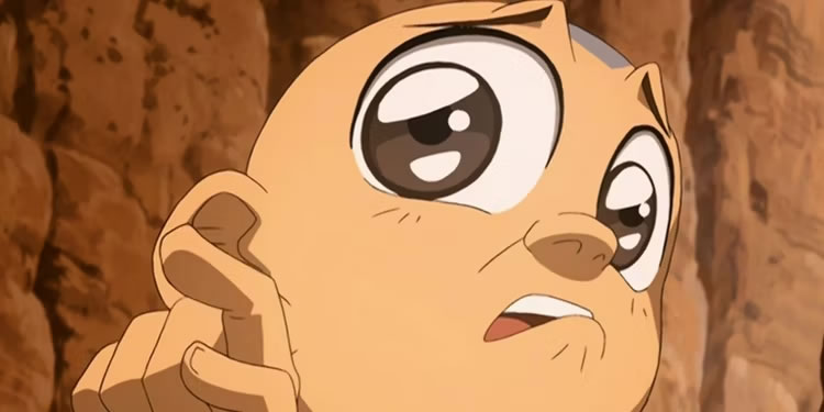 Aang-making-a-strange-face-in-the-canyon